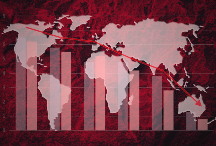 J.P. Morgan podnosi szanse na globalna recesje do 60 proc. W tle obawy przed globalnym kryzysem po wprowdzeniu cel przez USA